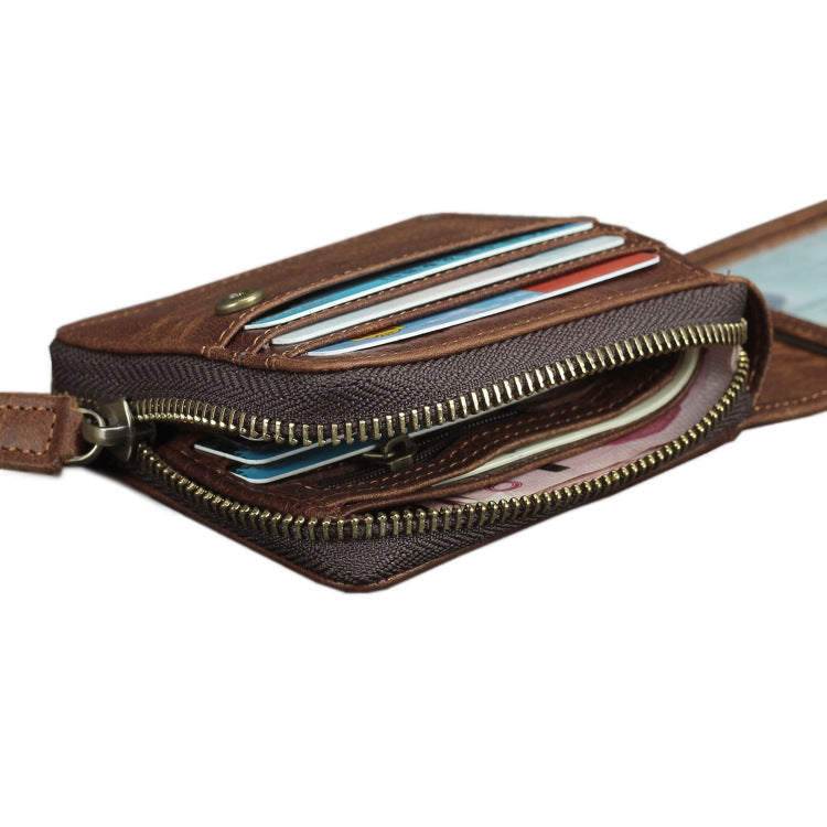 Leather Short Horizontal First Layer Cowhide Leisure Men's Wallets