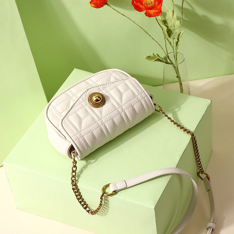 Popular Female Texture Style Chain Western Crossbody Bags