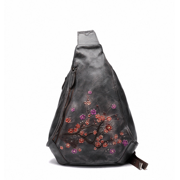 Leather Retro Hand-rub Color Chinese Style Waist Packs