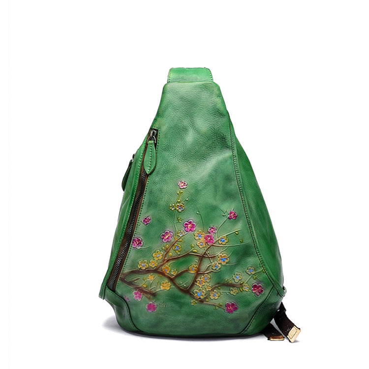 Leather Retro Hand-rub Color Chinese Style Waist Packs
