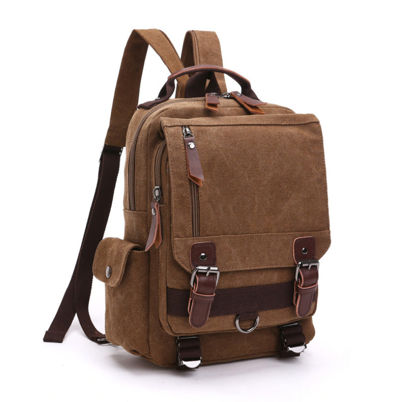 Women's & Men's & Korean Style For Canvas Fashion Business Commute Computer One Backpacks