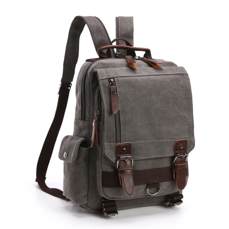 Women's & Men's & Korean Style For Canvas Fashion Business Commute Computer One Backpacks