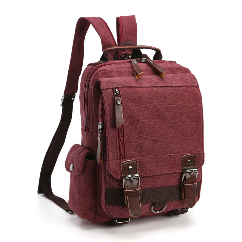 Women's & Men's & Korean Style For Canvas Fashion Business Commute Computer One Backpacks