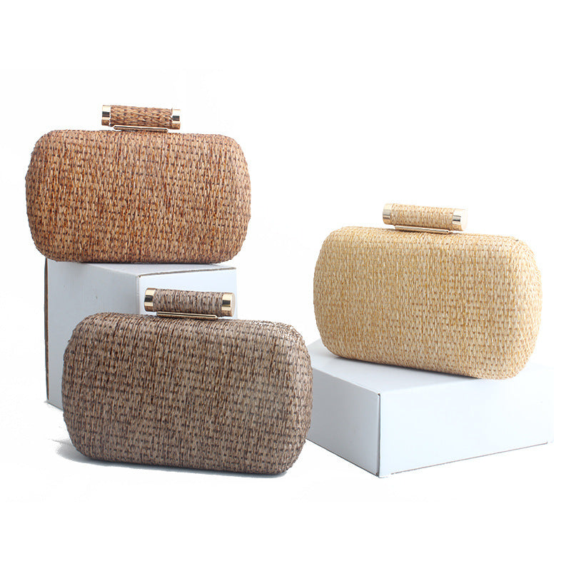 Summer Fashion Hand-woven Straw Atmospheric Dinner Evening Bags