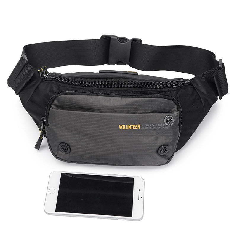 Men's Slouchy Beautiful Running Pouch Canvas Men's Waist Packs