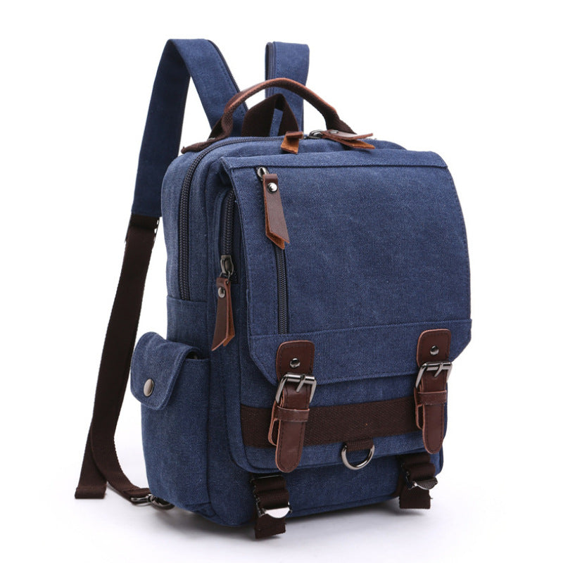 Women's & Men's & Korean Style For Canvas Fashion Business Commute Computer One Backpacks