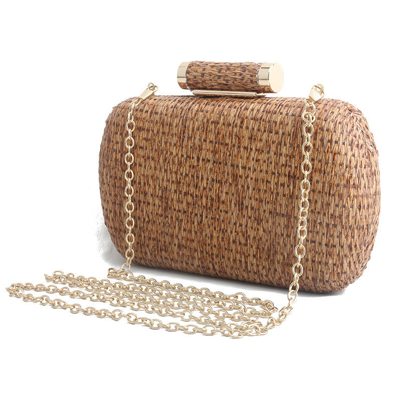 Summer Fashion Hand-woven Straw Atmospheric Dinner Evening Bags