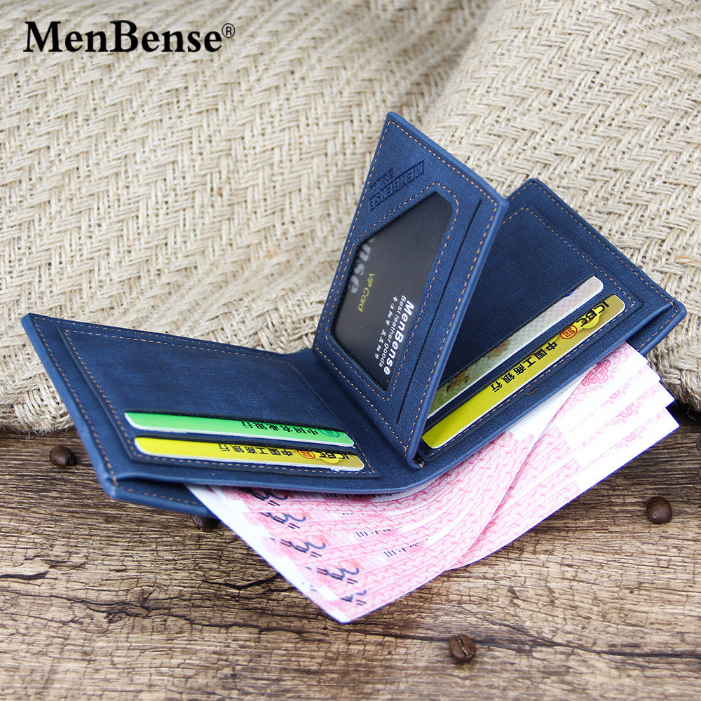 Men's Frosted Short Large Capacity Fashion Retro Men's Wallets