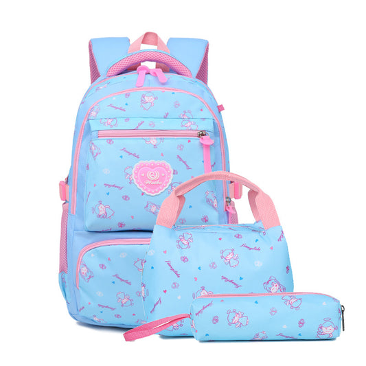 Secondary Printed Three-piece Set Nylon Cartoon Backpacks