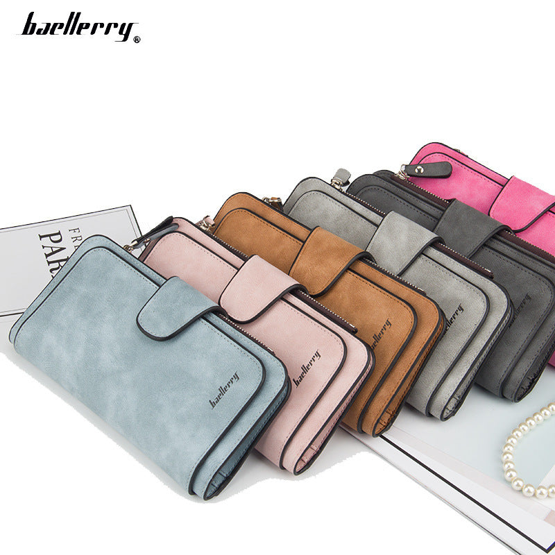 Women's Long Korean Style Multiple Slots Zipper Ladies Wallet