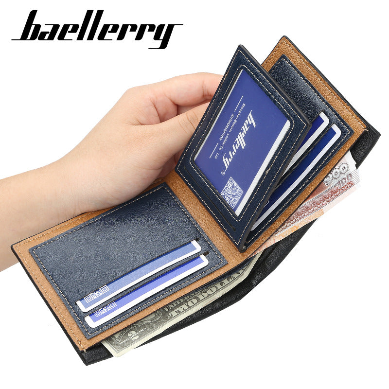 Men's Short Business Multi Slots Large Capacity Men's Wallet