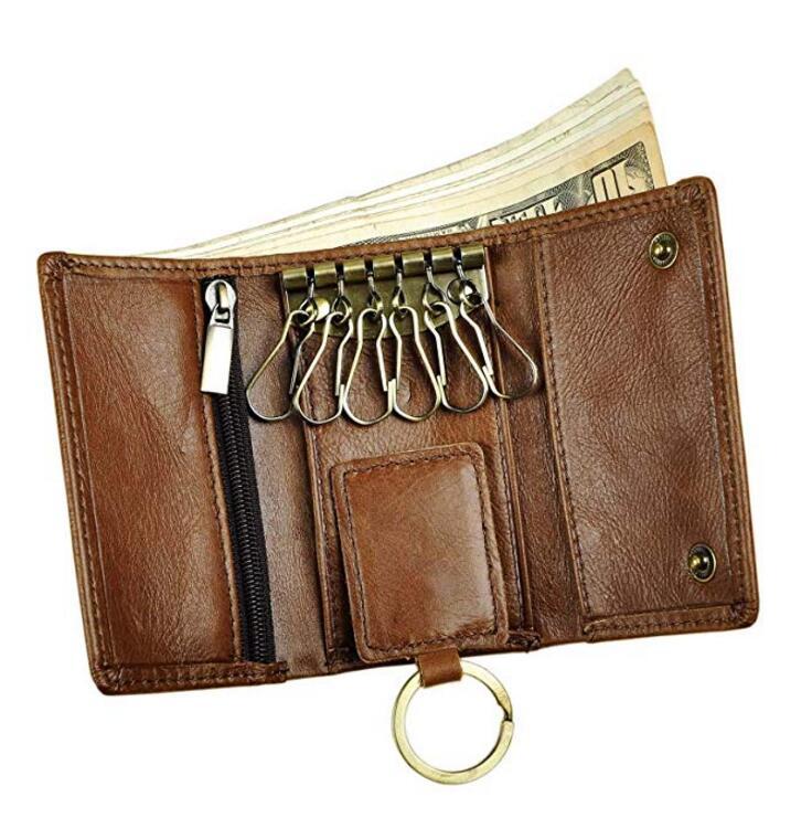 Men's Top Layer Crazy Horse Skin Cowhide Men's Wallets
