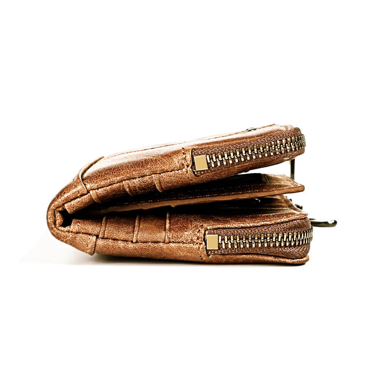 Men's Leather Swiping First Layer Cowhide Men's Wallets