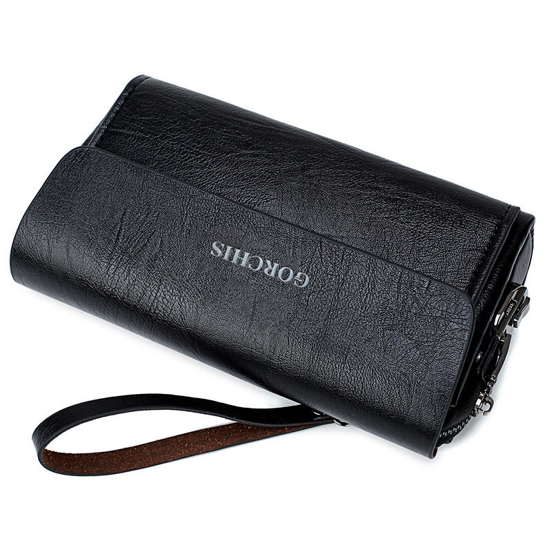Men's Password Clutch Large Capacity Retro Business Trendy Bags