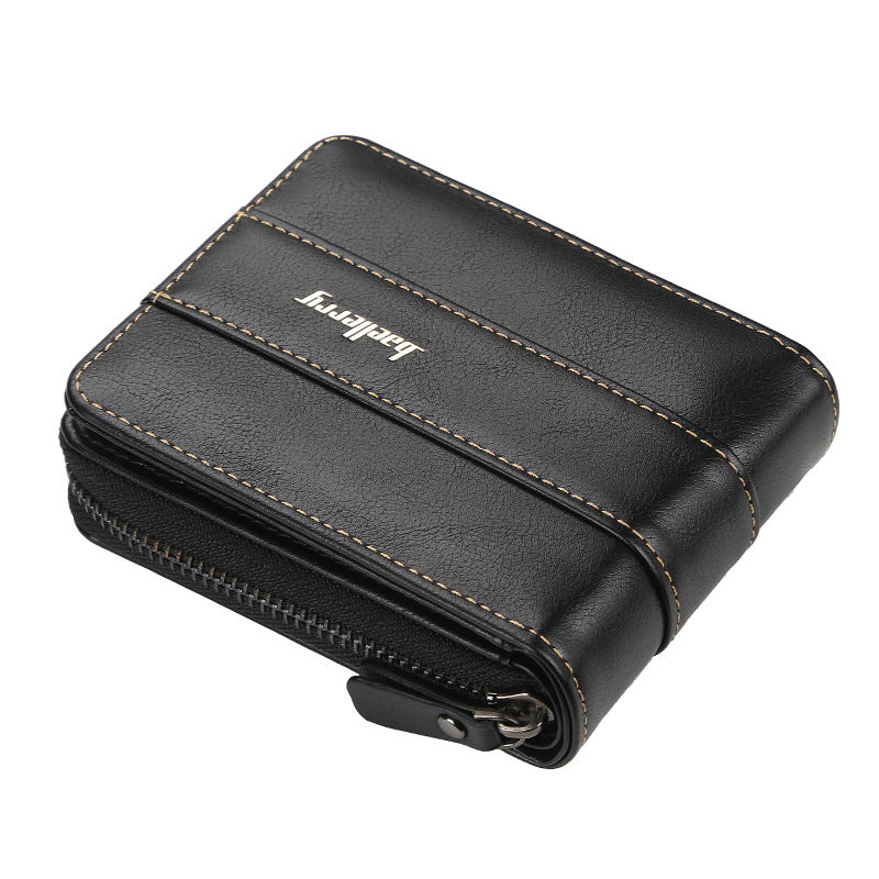 Men's Zipper Multiple Slots Creative Driving License Portable Coin Purses