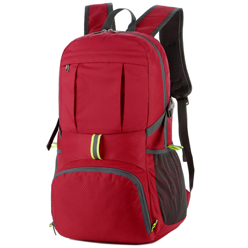 Men's Leisure Printed Foldable Portable Hiking Lightweight Backpacks