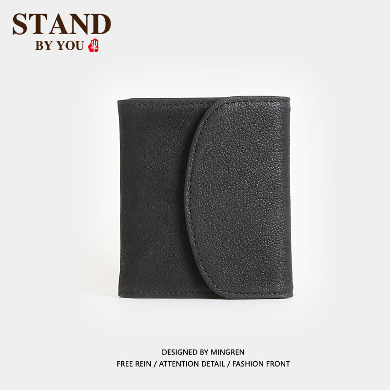 Men's Short Retro Large Capacity Driving License Men's Wallets