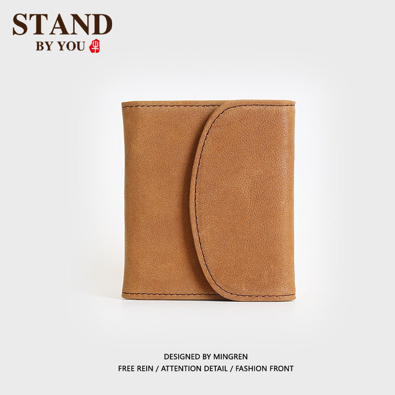 Men's Short Retro Large Capacity Driving License Men's Wallets