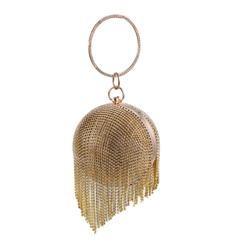 Exquisite Diamond Studded Hand Banquet Clutch Evening Bags