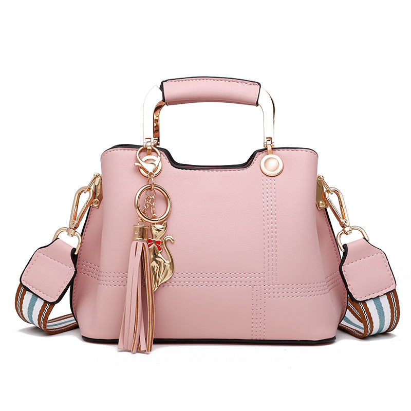 Women's Fashion Hand Holding Wide Strap Handbags