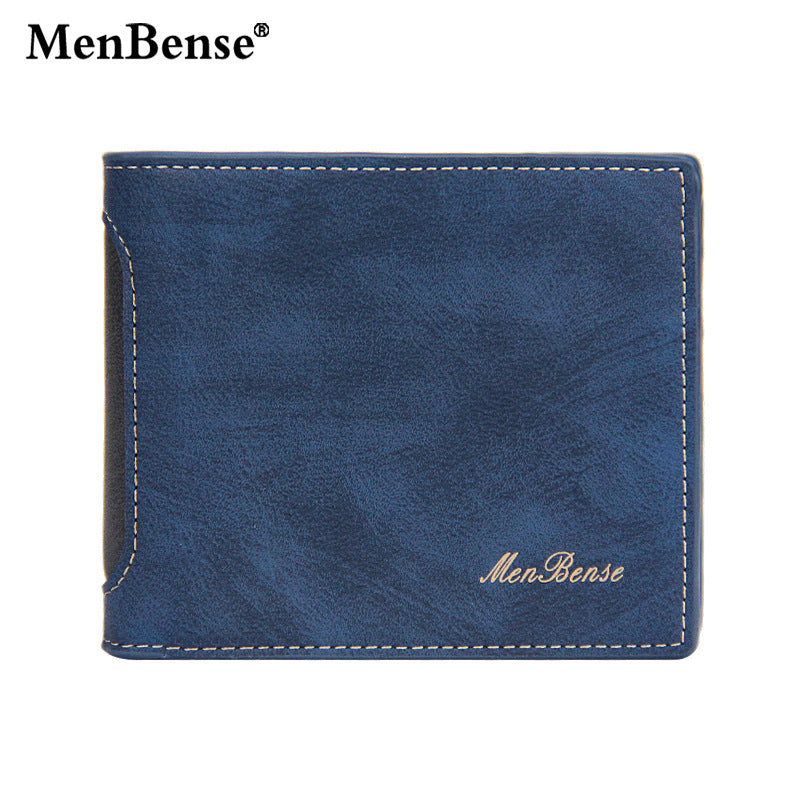 Men's Short Chic Patchwork Multiple Slots Men's Wallets