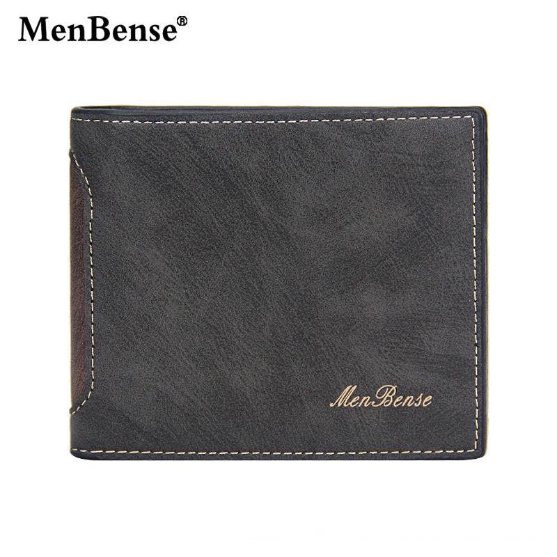 Men's Short Chic Patchwork Multiple Slots Men's Wallets