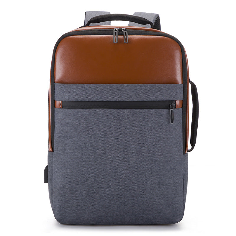 Men's Computer Retro Leather Waterproof Fashion Backpacks