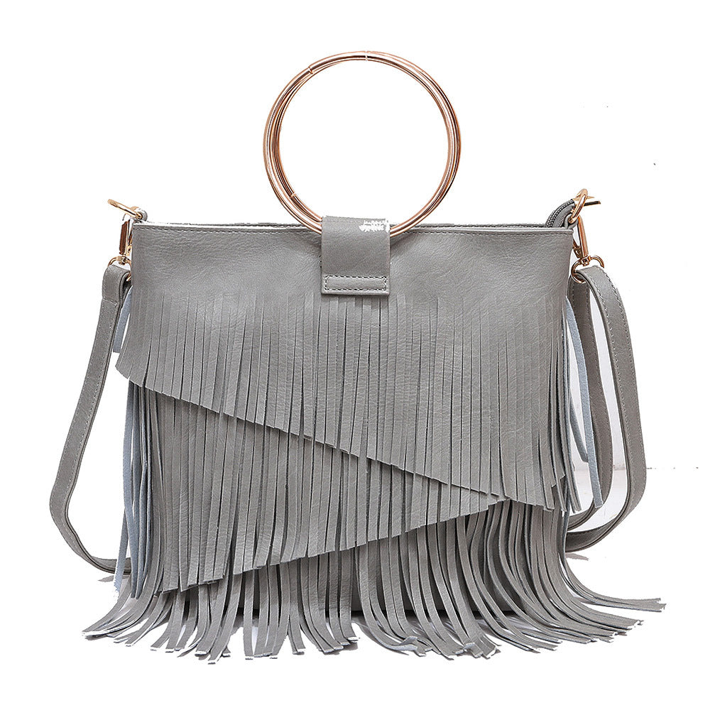 Women's Fashion Irregular Tassel Trend Music Festival Women's Messenger Bag