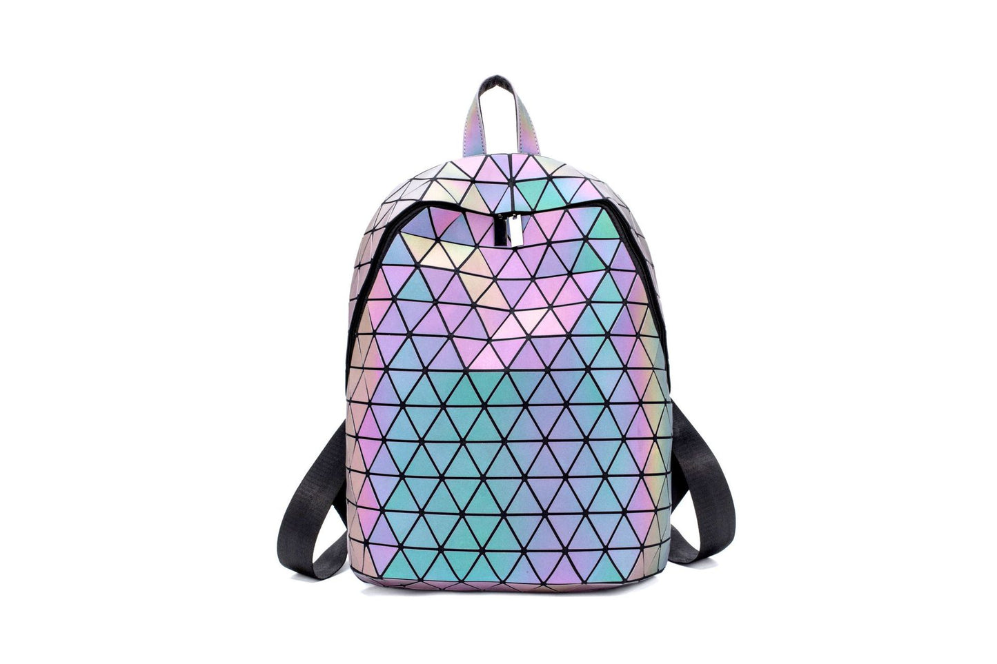 Diamond Plaid Luminous Laser Personalized Geometric Bags
