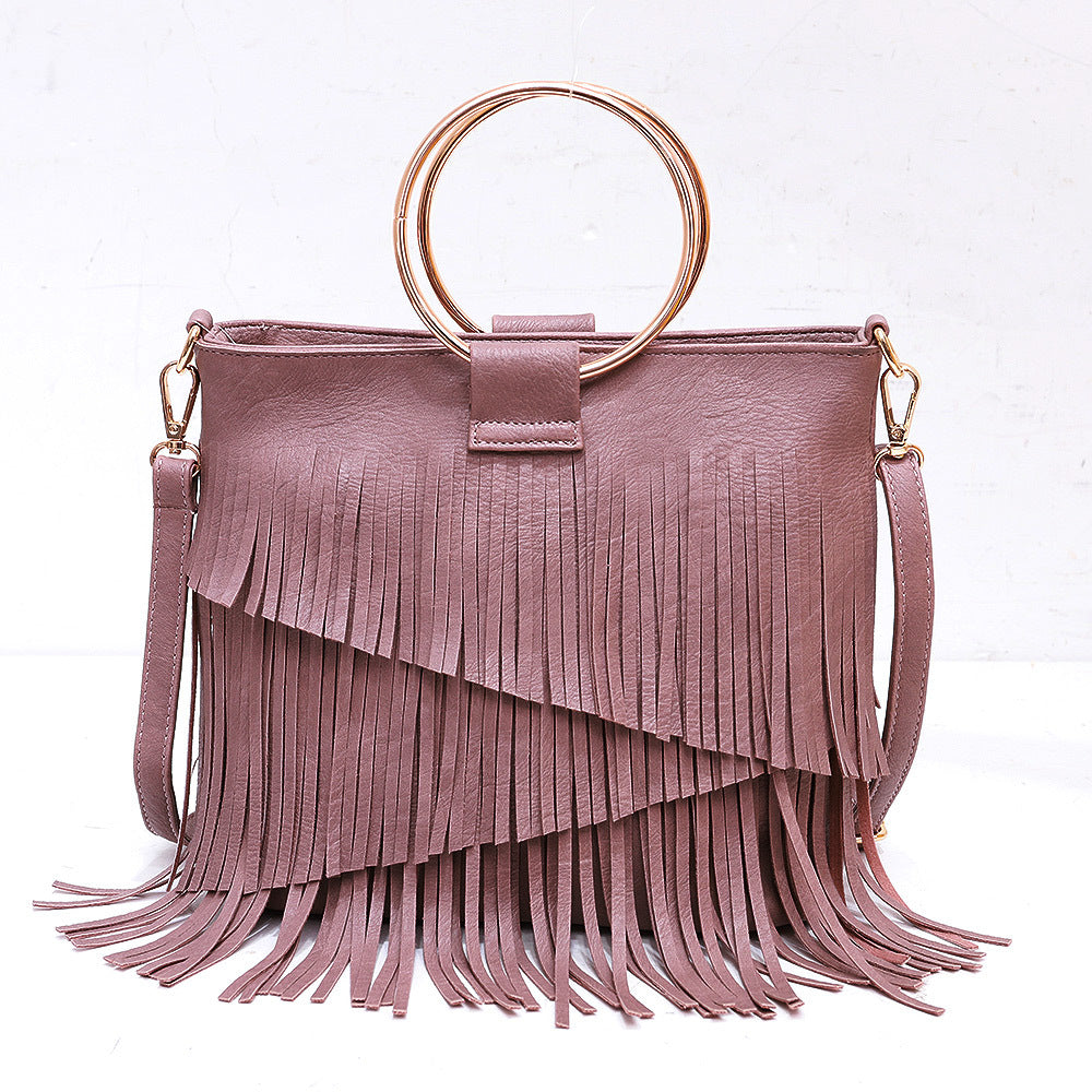 Women's Fashion Irregular Tassel Trend Music Festival Women's Messenger Bag