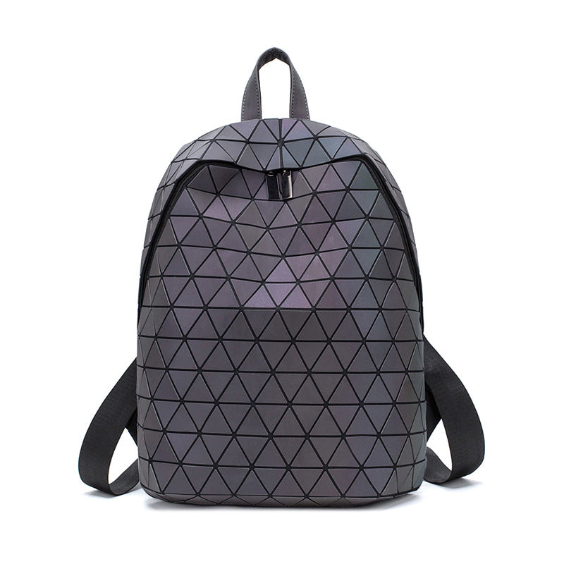 Diamond Plaid Luminous Laser Personalized Geometric Bags
