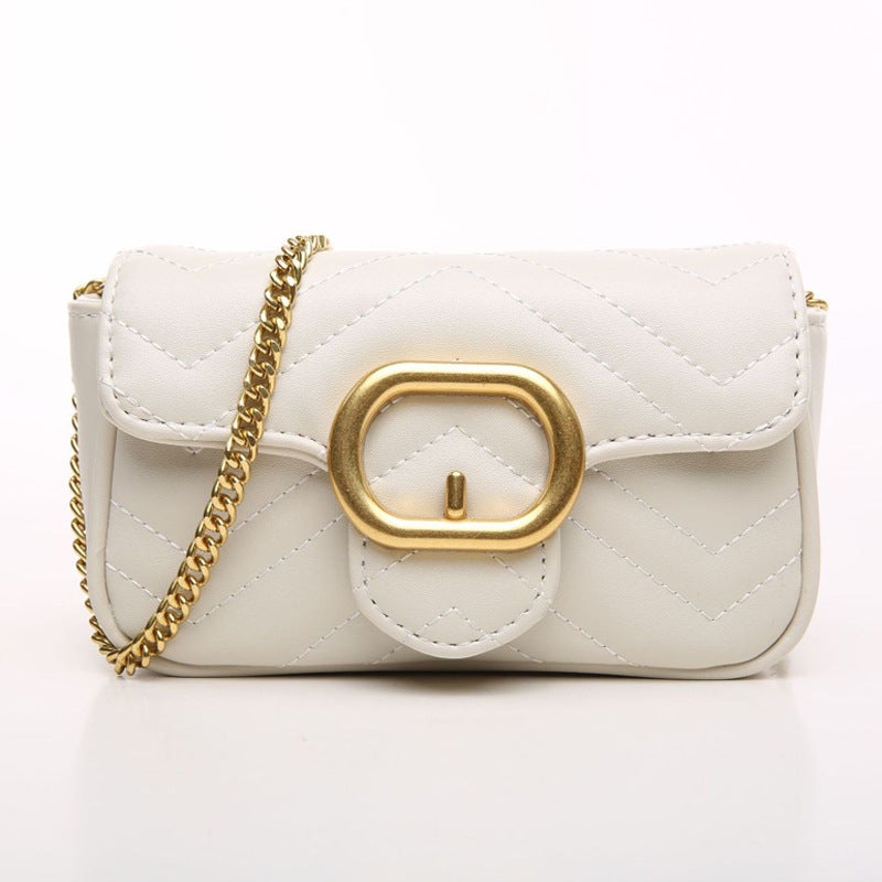 Women's Stylish British Style Classic Iron Chain Crossbody Bags