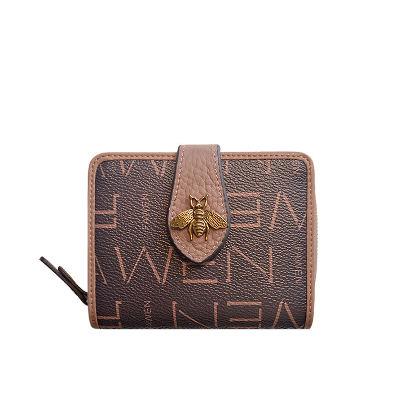 Women's Female Short Print Cowhide Fashion Ladies Wallet