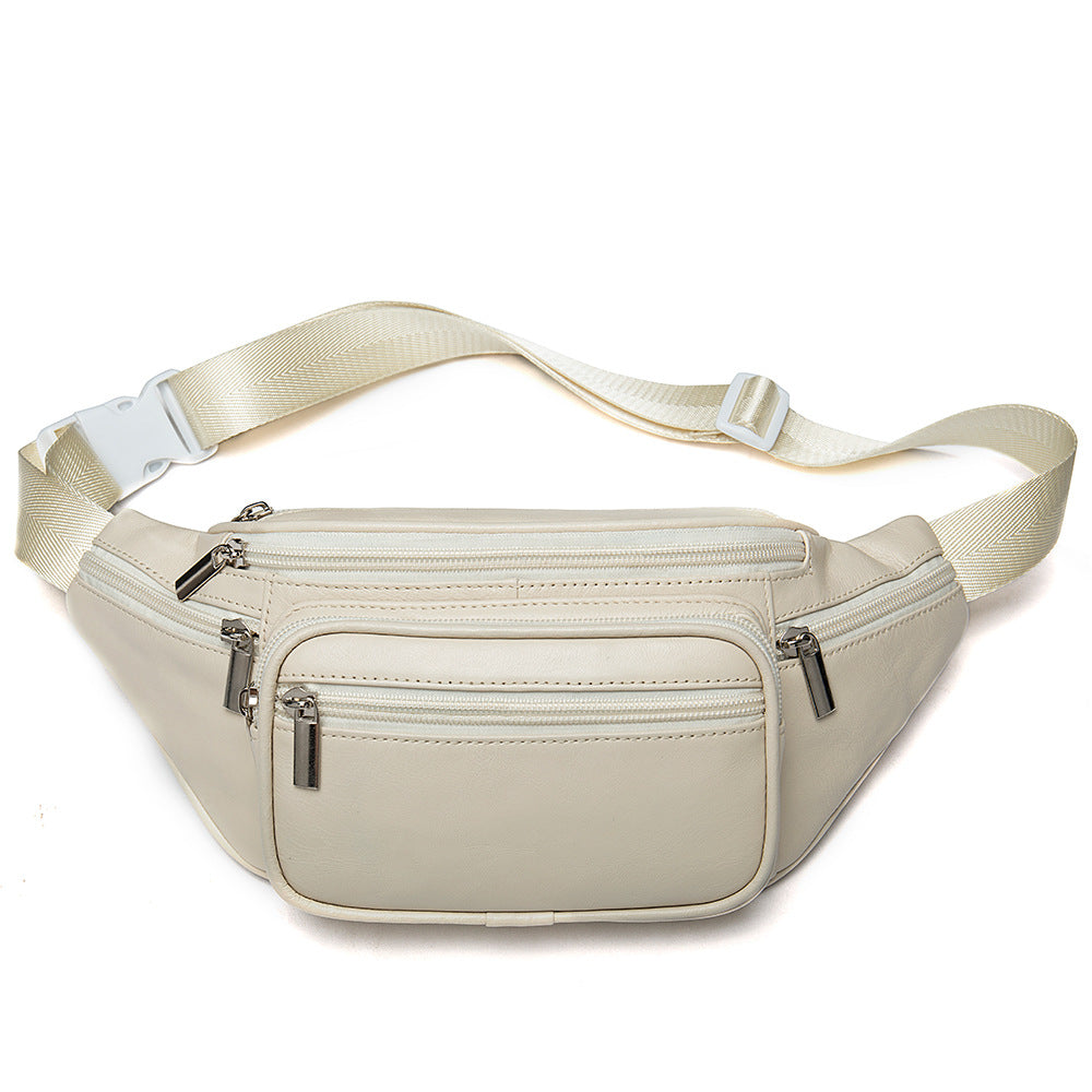 Women's Sheepskin Leather Fashion Soft Sport Waist Packs
