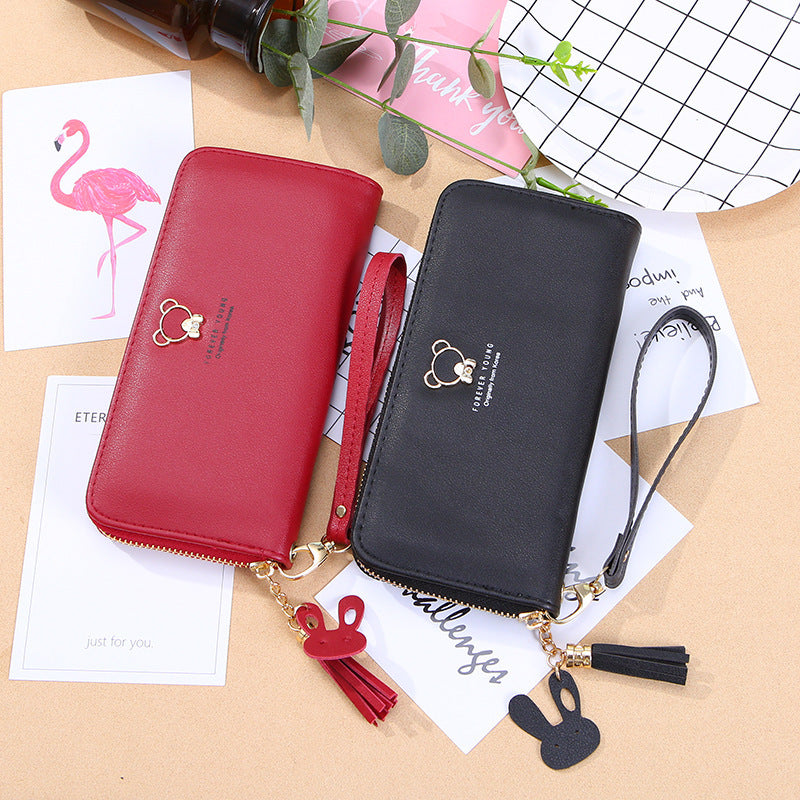 Women's Long Korean Fashion Clutch Zipper For Purses