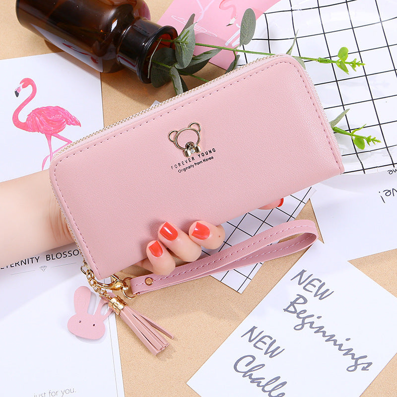 Women's Long Korean Fashion Clutch Zipper For Purses