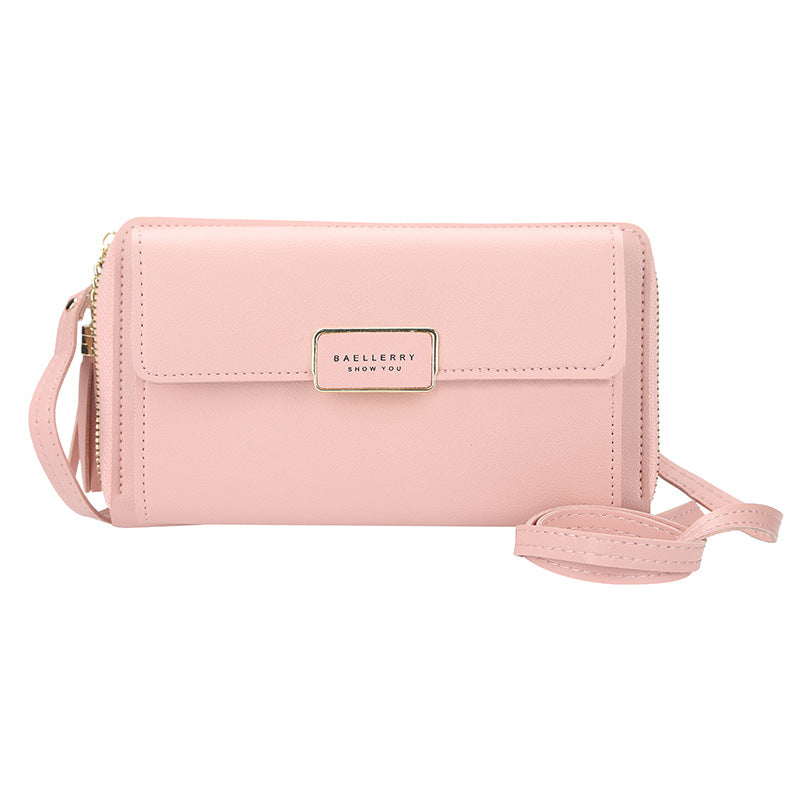 Women's Korean Zip Tassel Long For Women's Shoulder Bag