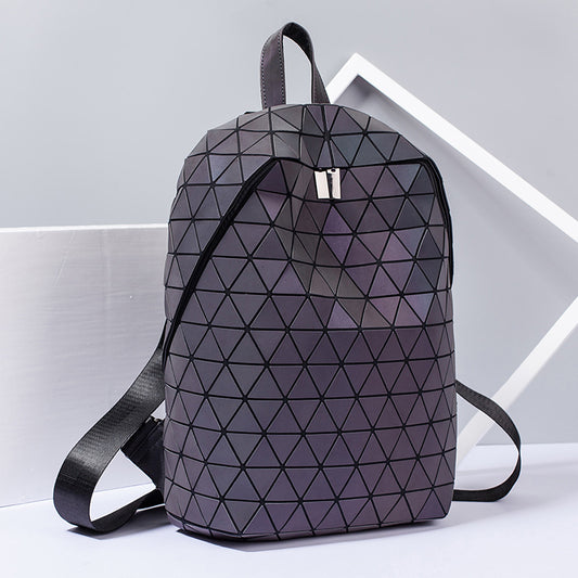 Diamond Plaid Luminous Laser Personalized Geometric Bags