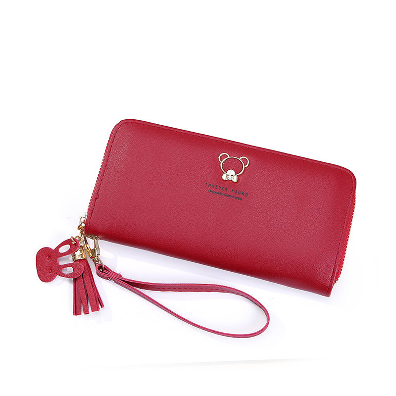 Women's Long Korean Fashion Clutch Zipper For Purses