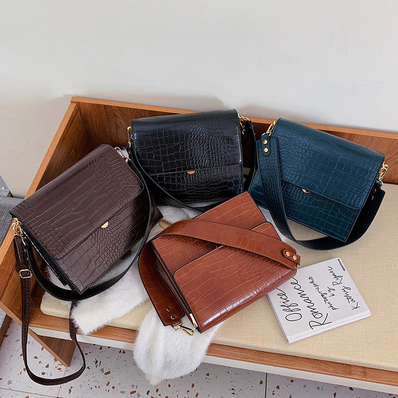 Women's Western Style Textured Stone Pattern Bags
