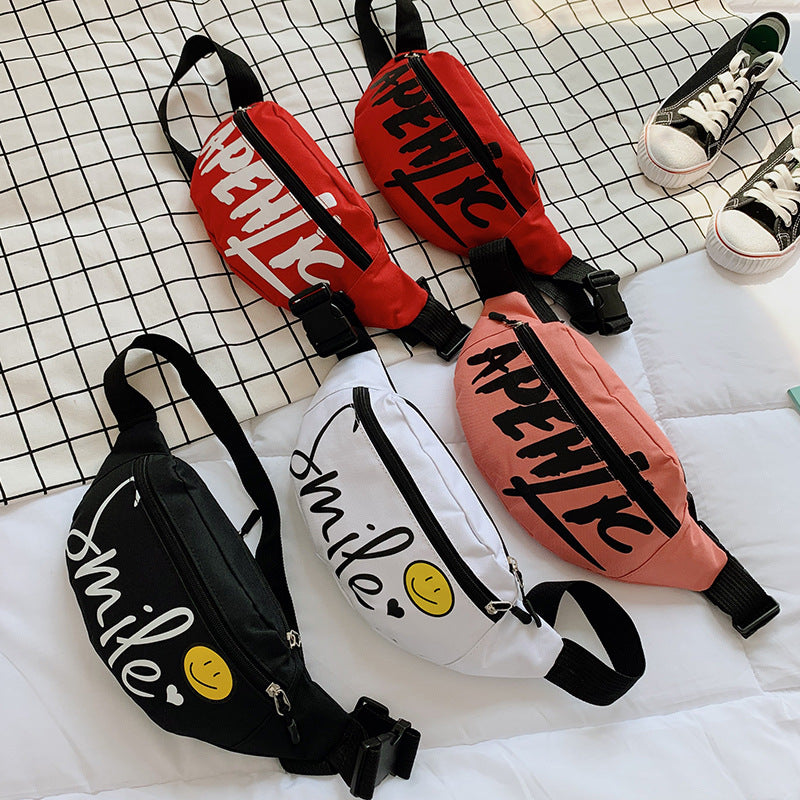 Women's Fashion Design Letter Printed Nylon Street Women's Shoulder Bag