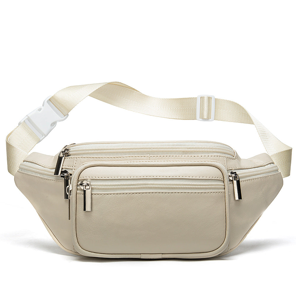 Women's Sheepskin Leather Fashion Soft Sport Waist Packs