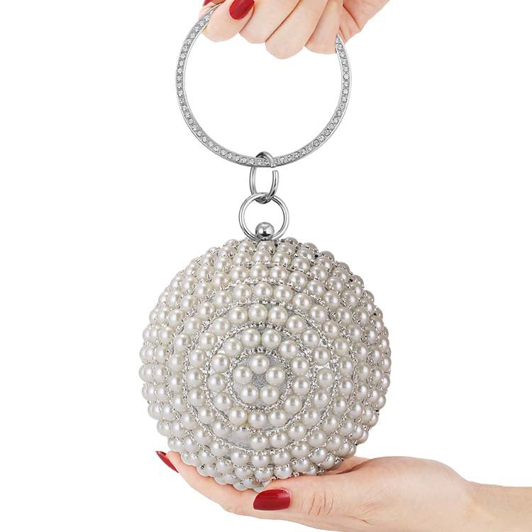 Women's Dinner Rhinestone Banquet Diamond Bracelet Clutch Evening Bags