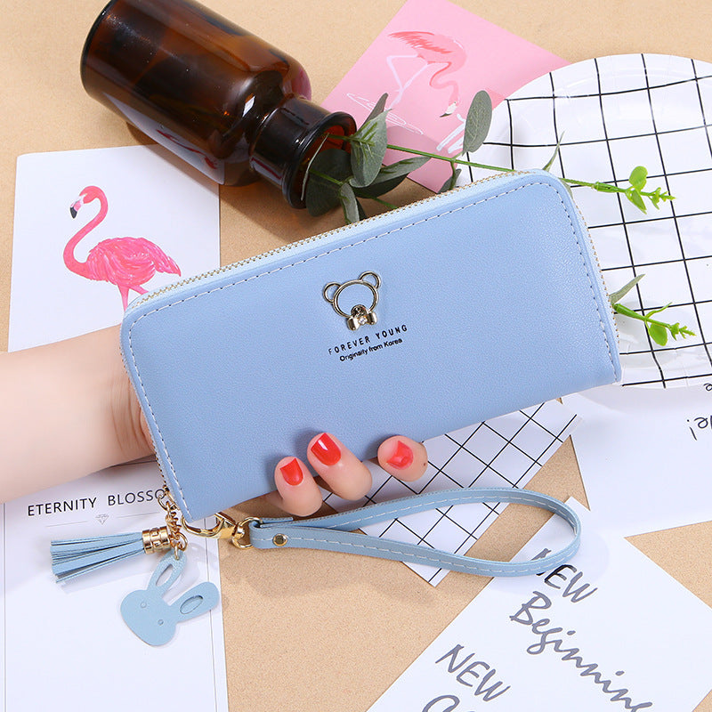 Women's Long Korean Fashion Clutch Zipper For Purses