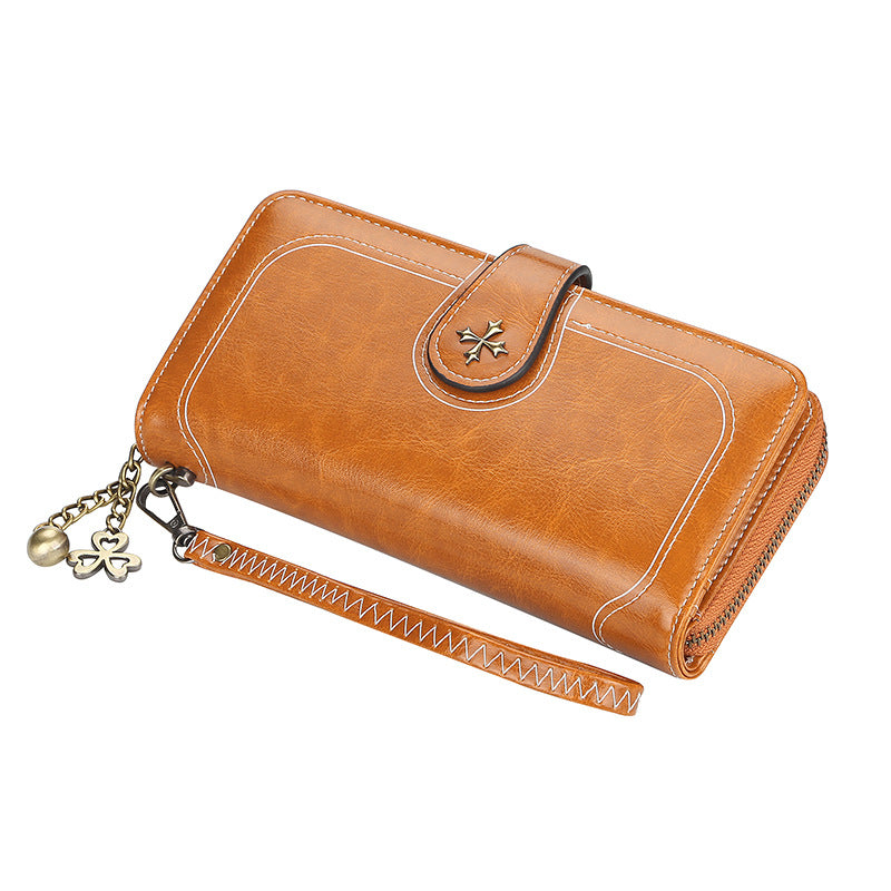 Women's Korean Style Multiple Slots Mid-length Clutch Fashion Bags