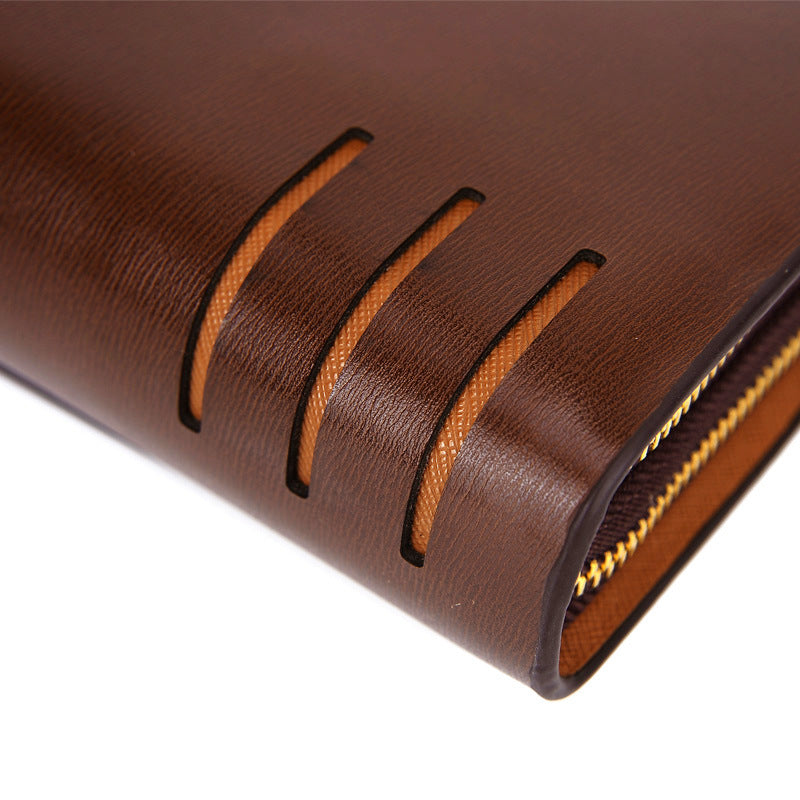 Men's Leather Clutch Soft Cowhide Large Capacity Men's Handbags