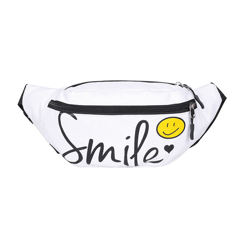Women's Fashion Design Letter Printed Nylon Street Women's Shoulder Bag