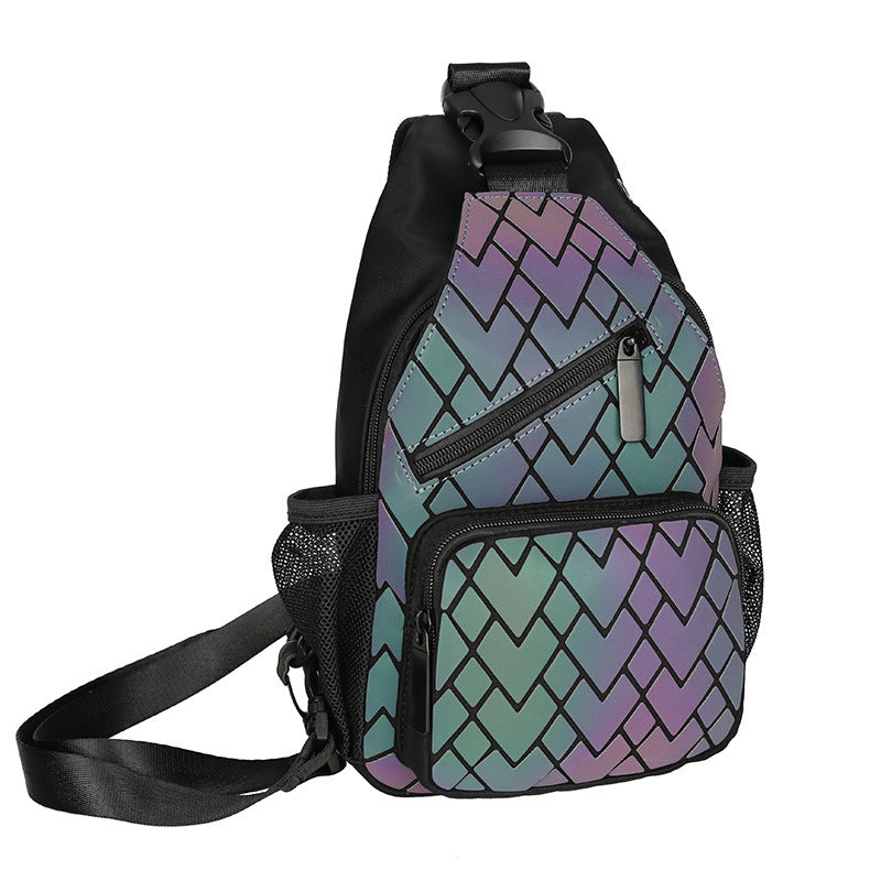 Women's Fashion Trendy High Mini Rhombus Light Backpacks