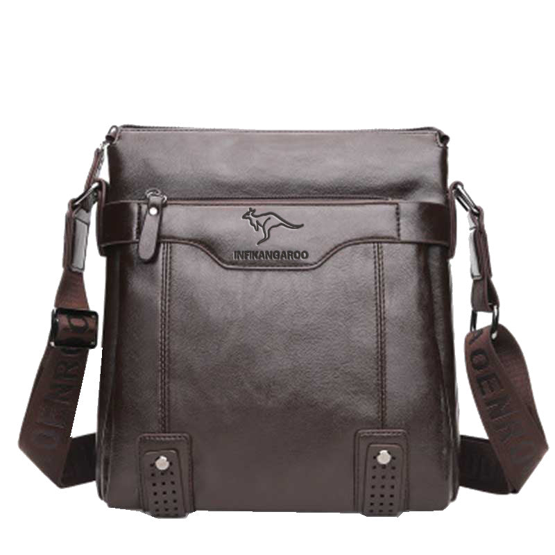 Men's Soft Leather English Kangaroo Business Large Men's Handbags