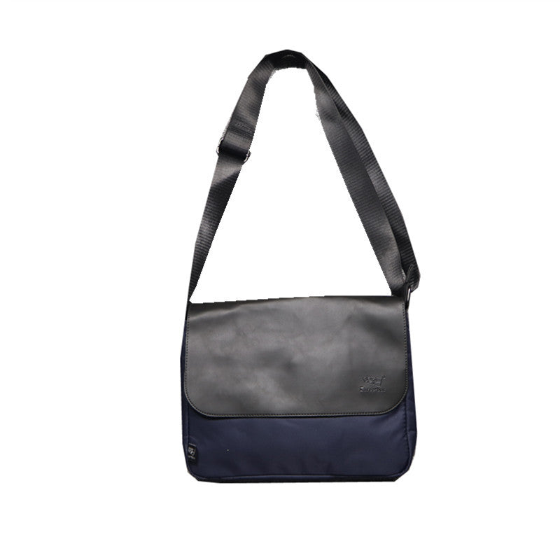 Men's Trendy Oxford Cloth Crazy Horse Leather Men's Shoulder Bags